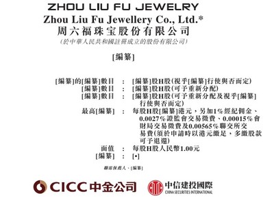 周六福遞表港交所，加速資本布局拓展珠寶市場